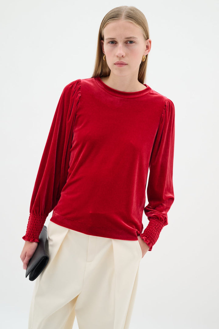 Oriellaiw Blouse True Red | Skjorter og bluser | Smuk - Dameklær på nett