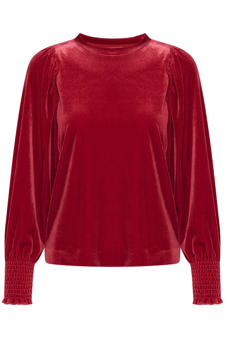 Oriellaiw Blouse True Red | Topper | Smuk - Dameklær på nett