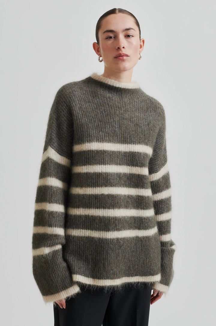 Ovalis Knit T - Neck Chocolate Chip | Genser | Smuk - Dameklær på nett