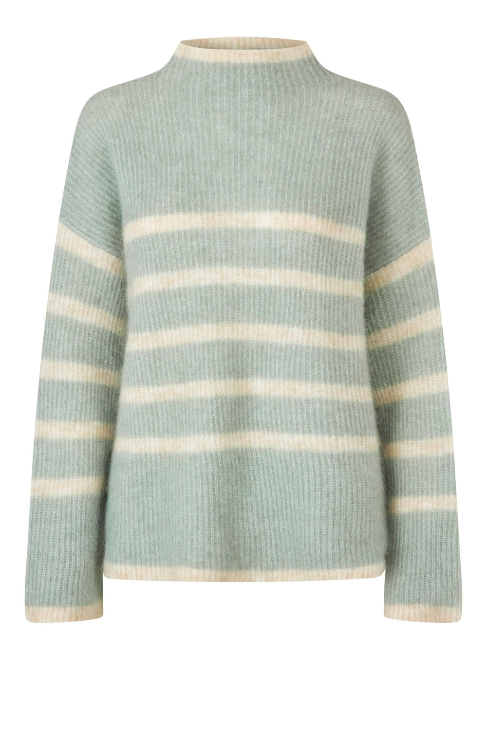 Ovalis Knit T - Neck Slate Green | Genser | Smuk - Dameklær på nett