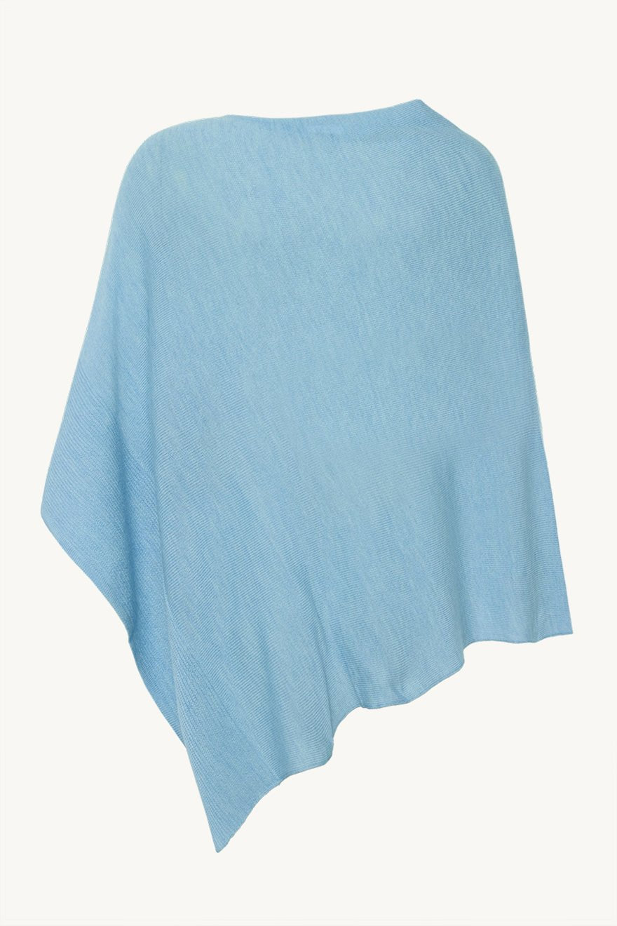 Paige Poncho Icy Blue | Poncho | Smuk - Dameklær på nett