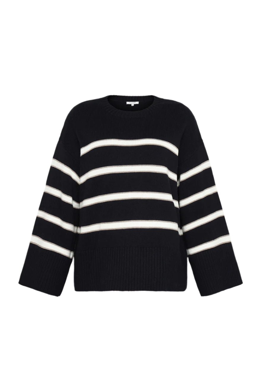 Palina Stripe Pullover Dark Navy | Genser | Smuk - Dameklær på nett