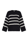 Palina Stripe Pullover Dark Navy