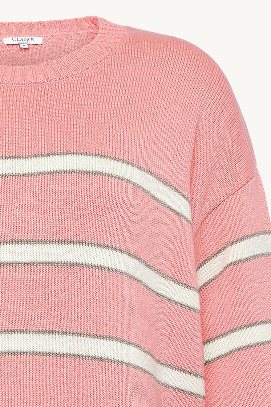 Palina Stripe Pullover Ivory | Genser | Smuk - Dameklær på nett