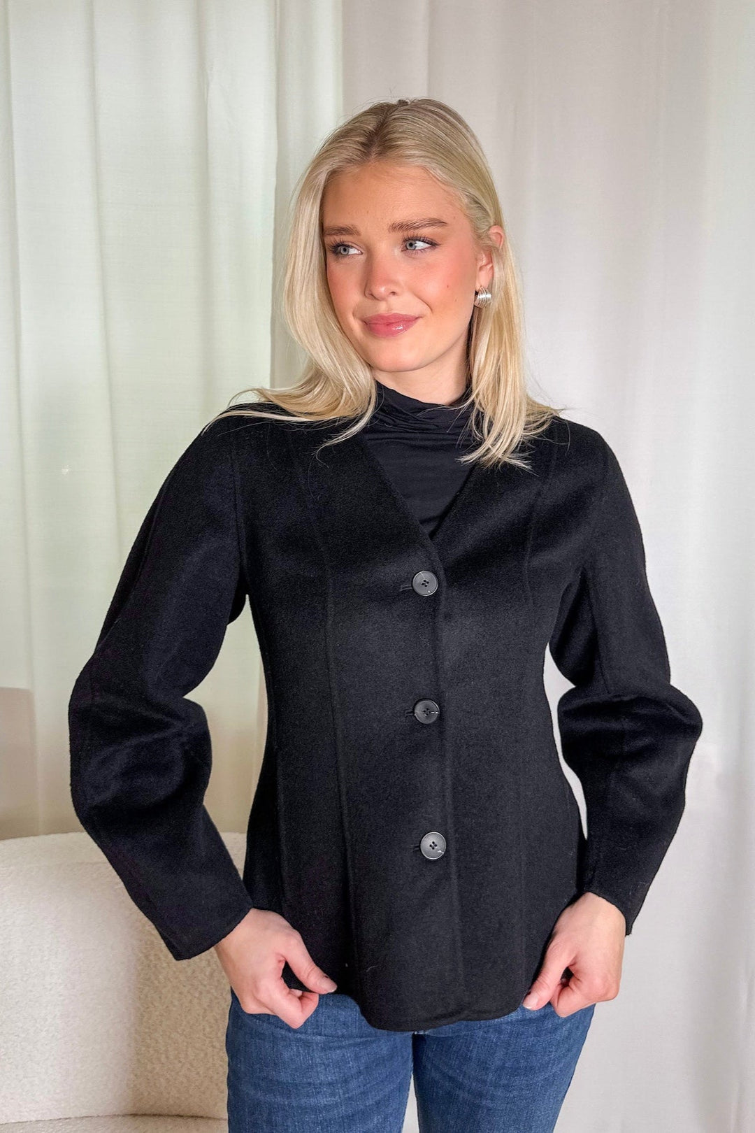 Palma Lano Handmade Jacket Black | Yttertøy | Smuk - Dameklær på nett