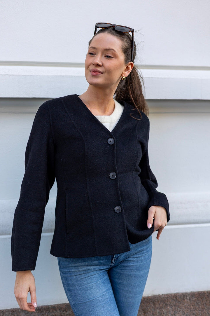 Palma Lano Handmade Jacket Black | Yttertøy | Smuk - Dameklær på nett