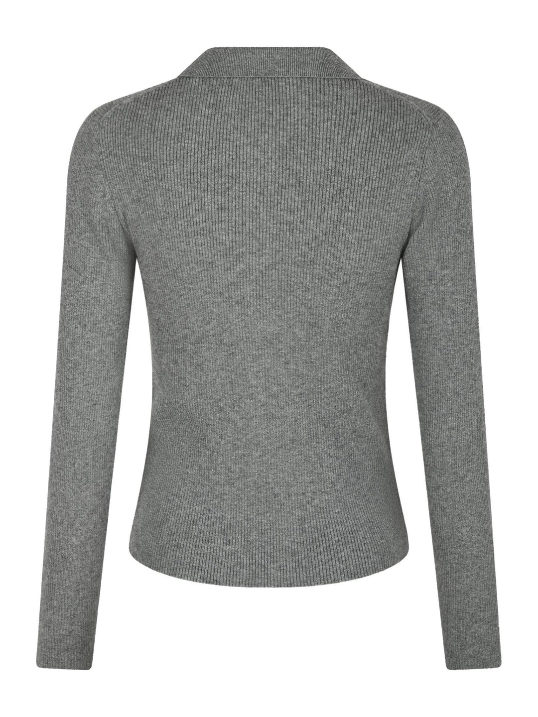 Panama Knit Blouse Dark Grey Melange | Genser | Smuk - Dameklær på nett