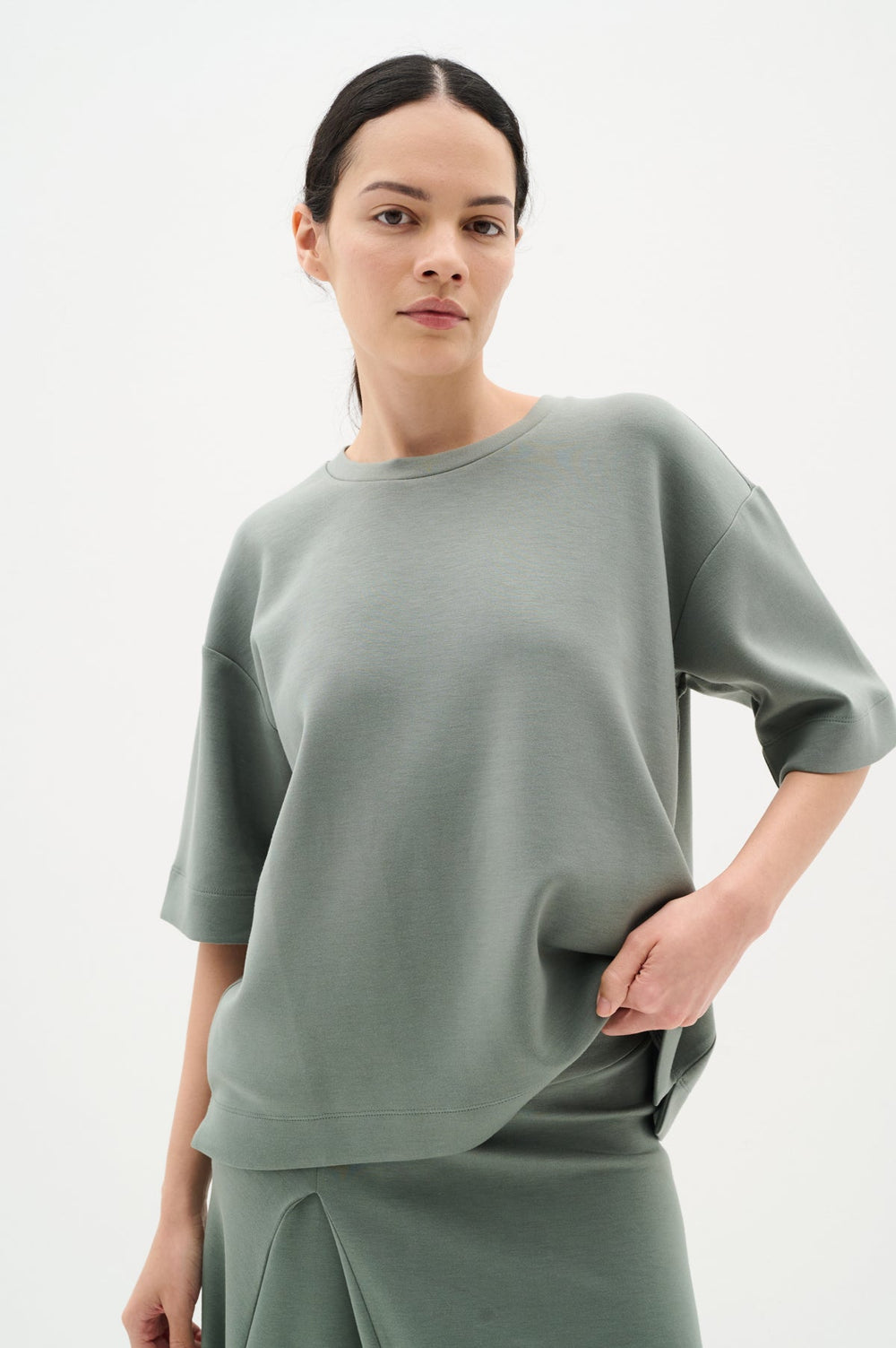 Pannieiw Oversize Tshirt Agave Green | Topper | Smuk - Dameklær på nett