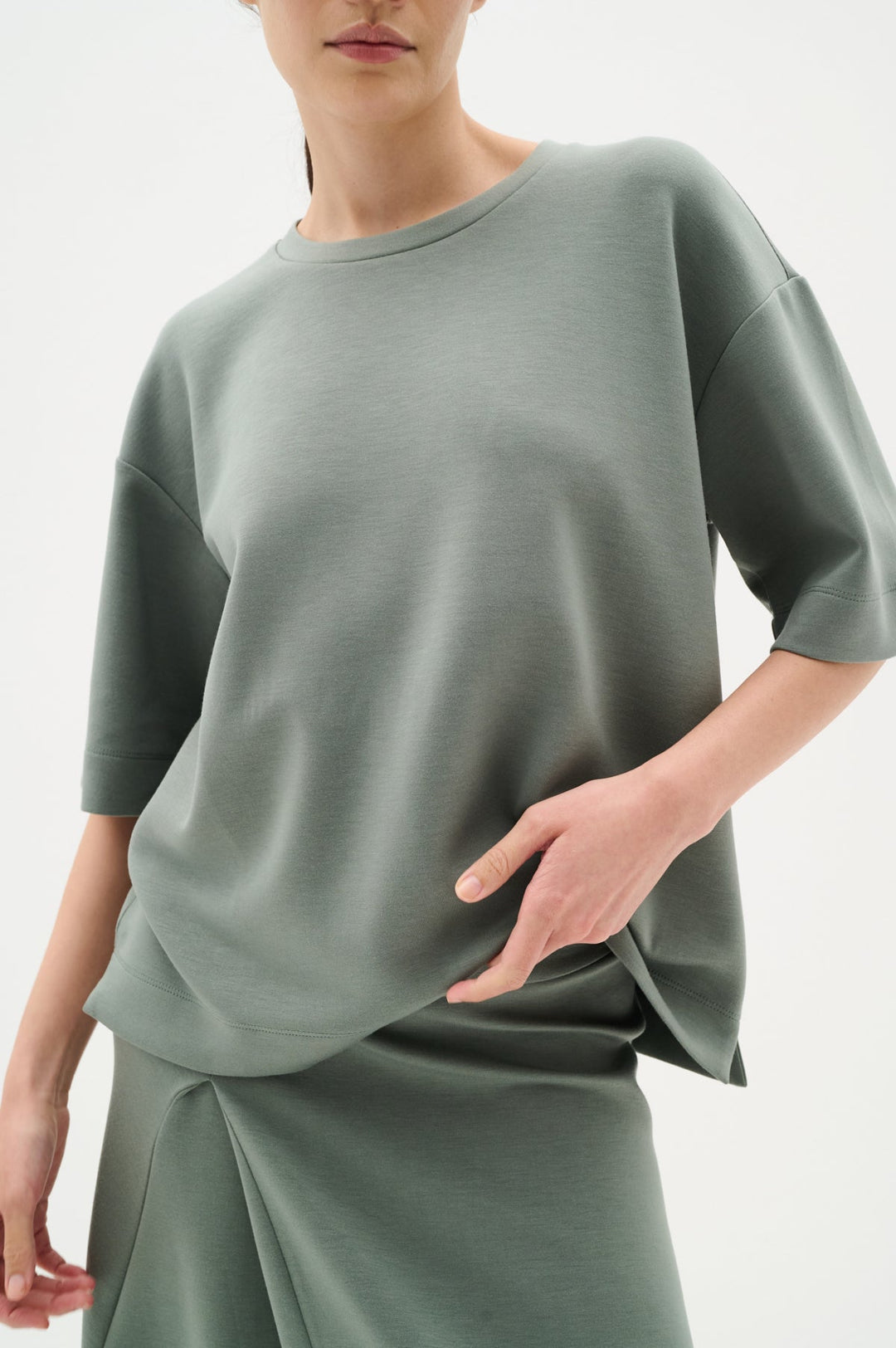 Pannieiw Oversize Tshirt Agave Green | Topper | Smuk - Dameklær på nett