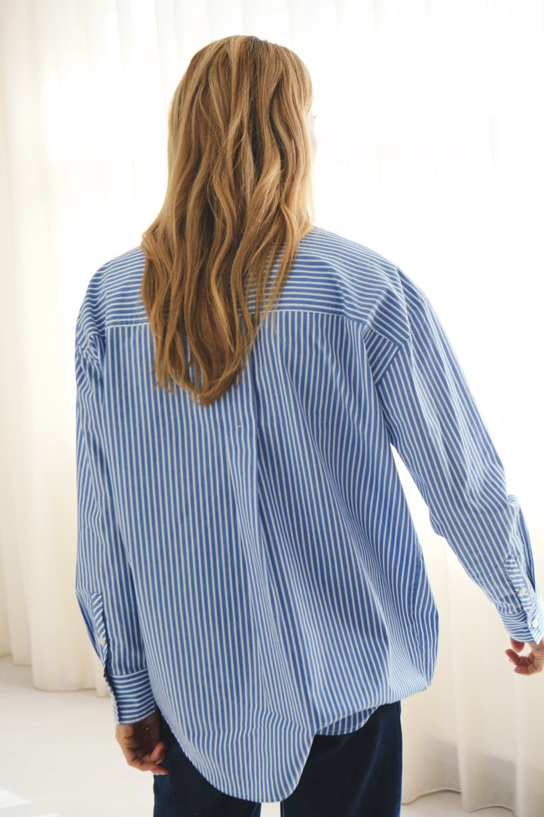 Parinazpw Shirt Amparo Blue Stripe | Skjorter og bluser | Smuk - Dameklær på nett