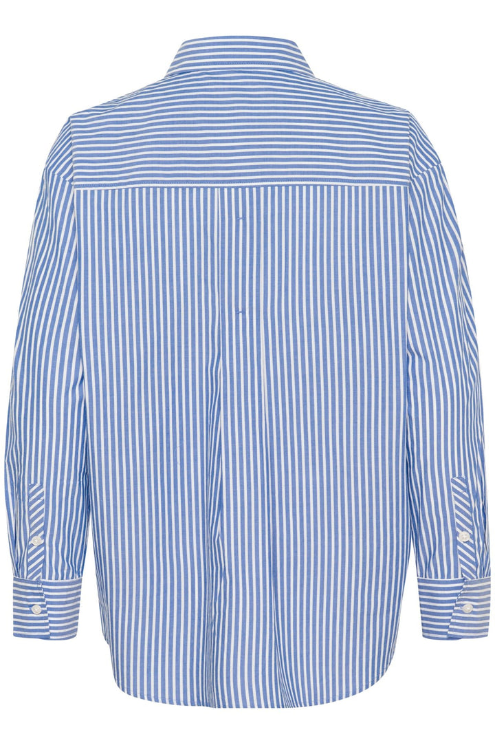 Parinazpw Shirt Amparo Blue Stripe | Skjorter og bluser | Smuk - Dameklær på nett