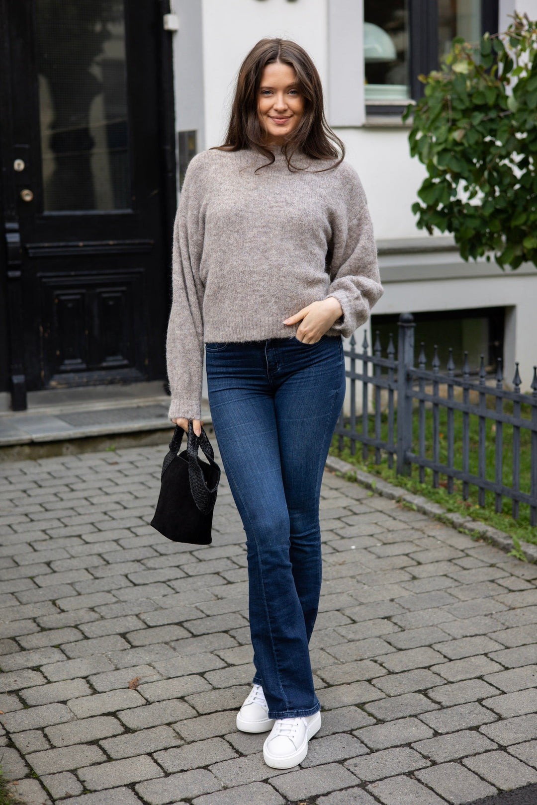 Patrisia Solid Knit Pullover Brown | Genser | Smuk - Dameklær på nett