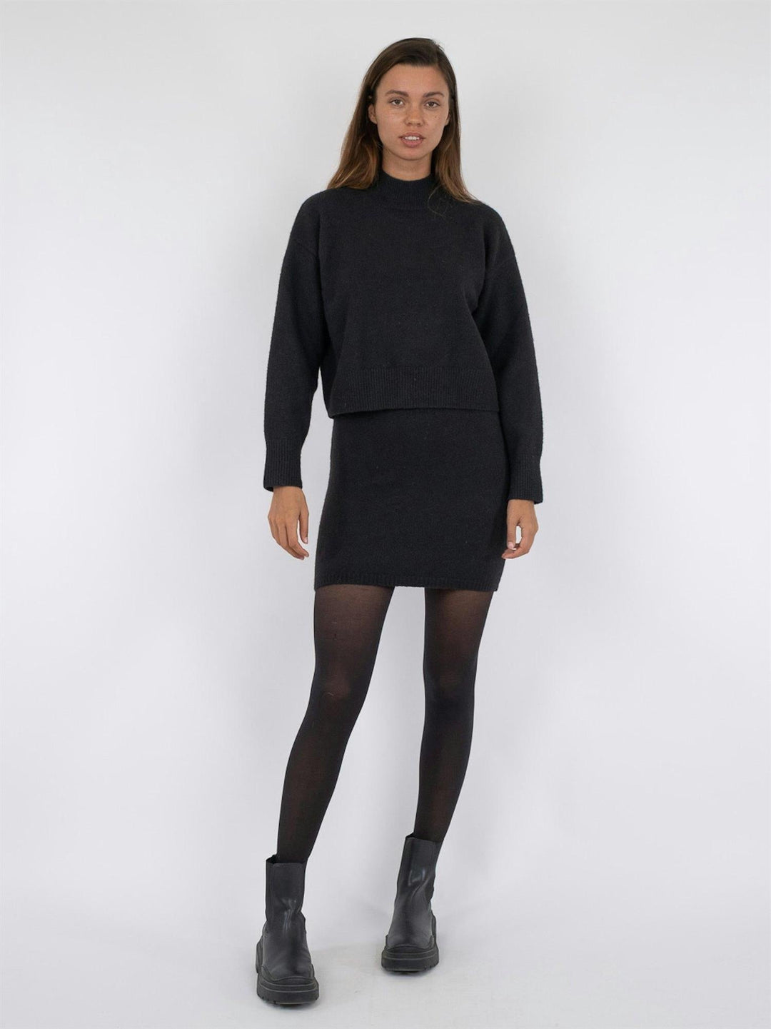 Paulina Knit Blouse Black | Genser | Smuk - Dameklær på nett