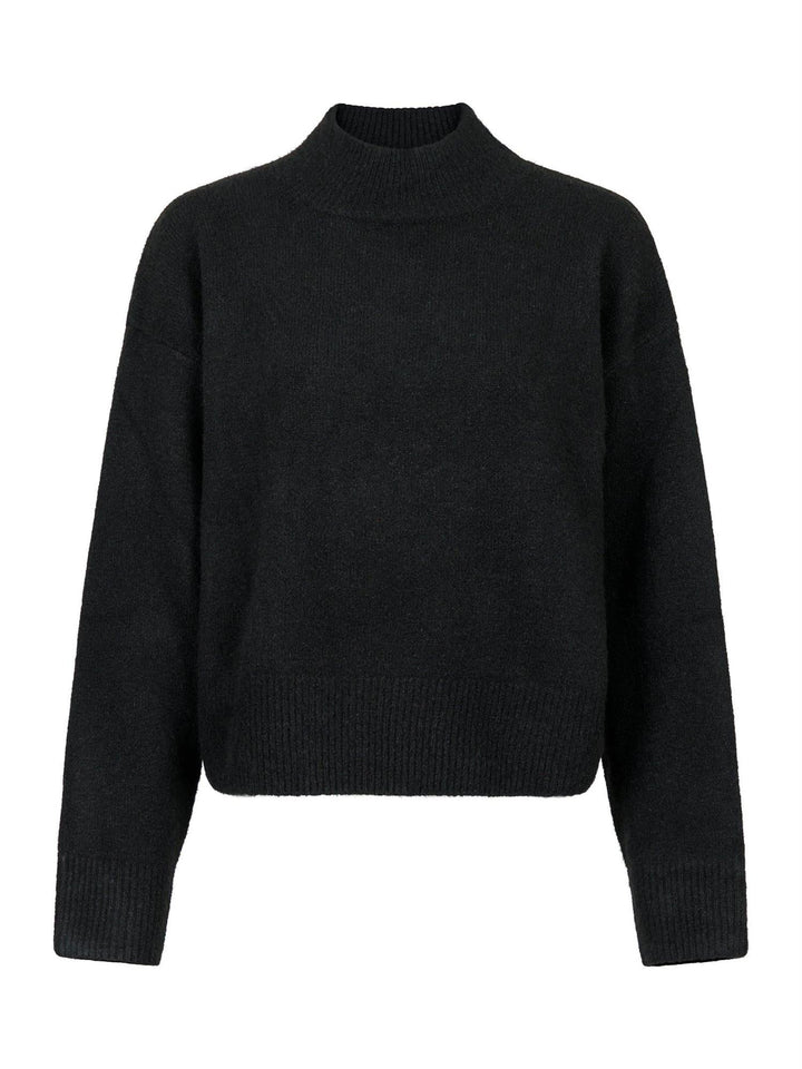 Paulina Knit Blouse Black | Genser | Smuk - Dameklær på nett