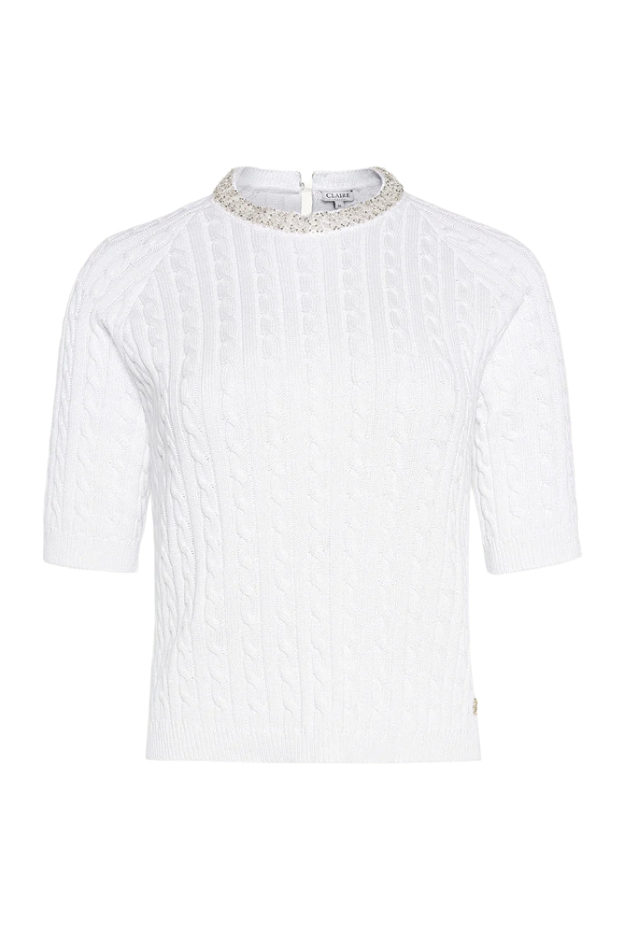 Pearline Pullover White | Genser | Smuk - Dameklær på nett