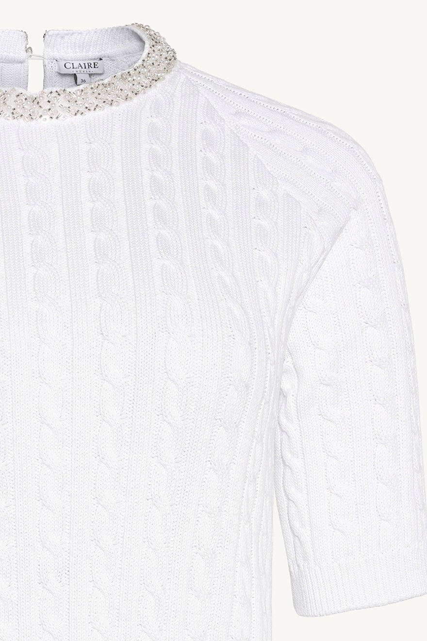 Pearline Pullover White | Genser | Smuk - Dameklær på nett