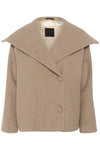 Perryiw Short Coat Sandy Grey Melange