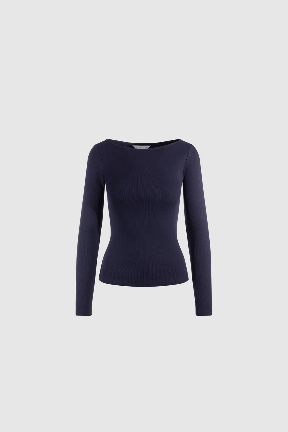 Petronella Rib Boatneck Navy | Topper | Smuk - Dameklær på nett