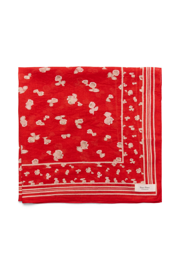 Phipw Scarf Red Mars Blurred Flower | Accessories | Smuk - Dameklær på nett