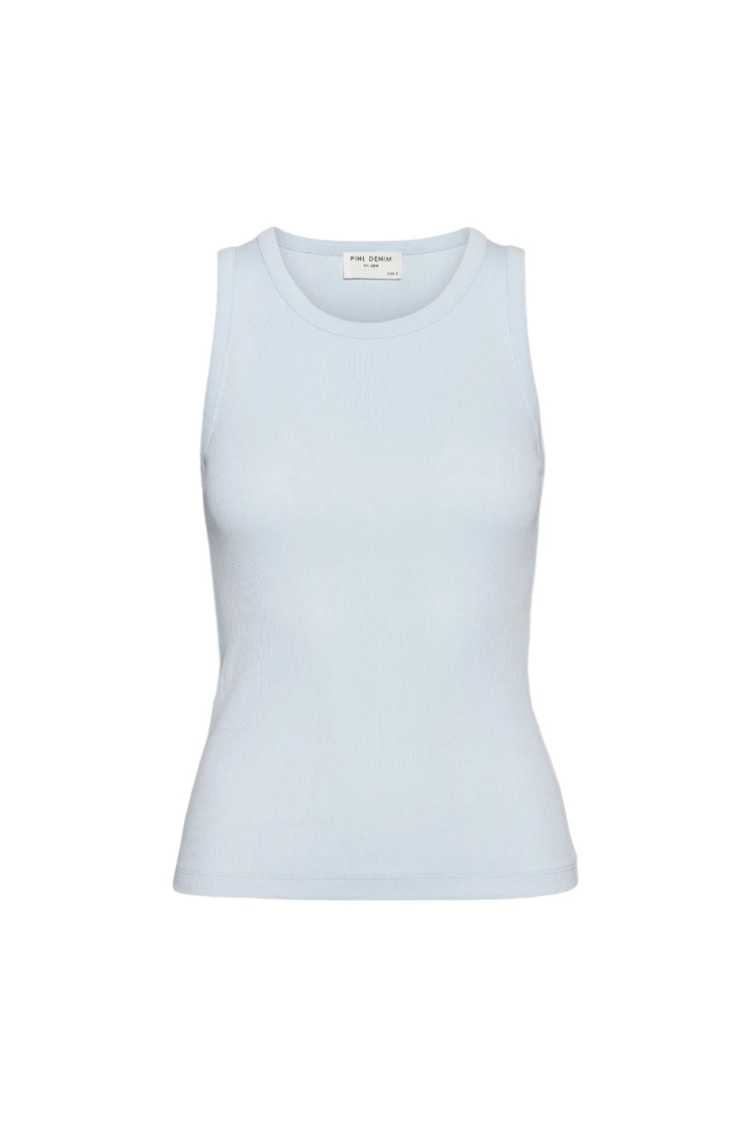 Pia Rib Singlet Light Blue | Topper | Smuk - Dameklær på nett