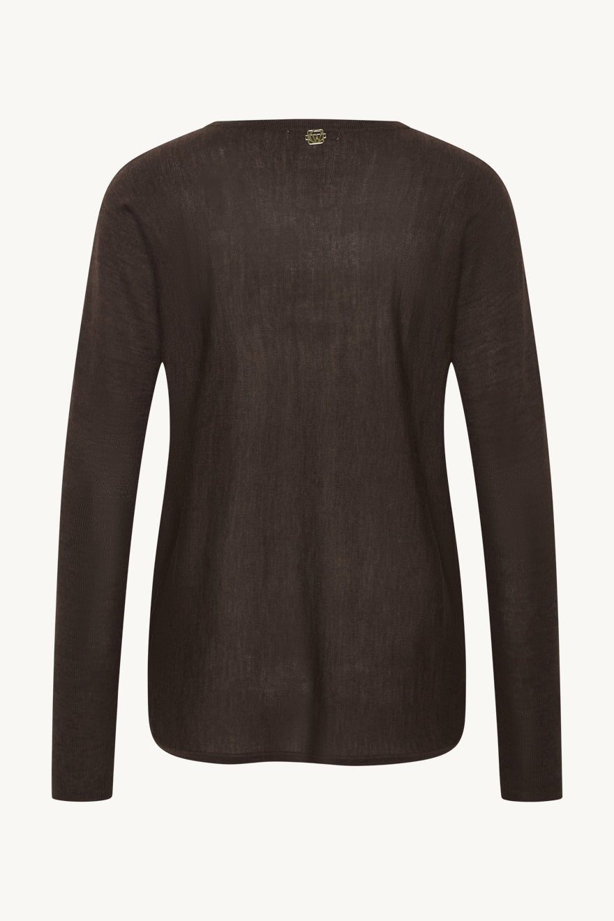 Pippa Pullover Brownie Melange | Genser | Smuk - Dameklær på nett