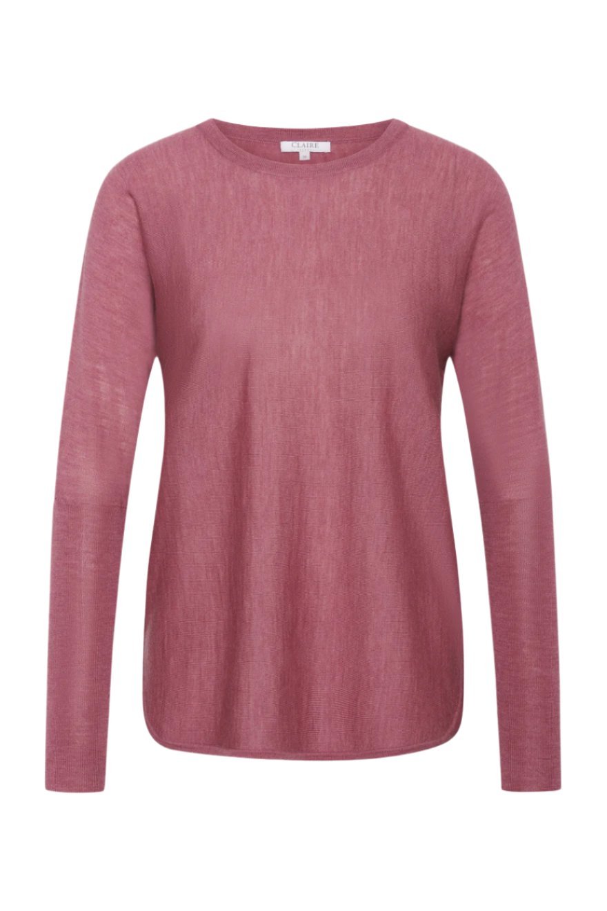 Pippa Pullover Rose Wine Melange | Genser | Smuk - Dameklær på nett