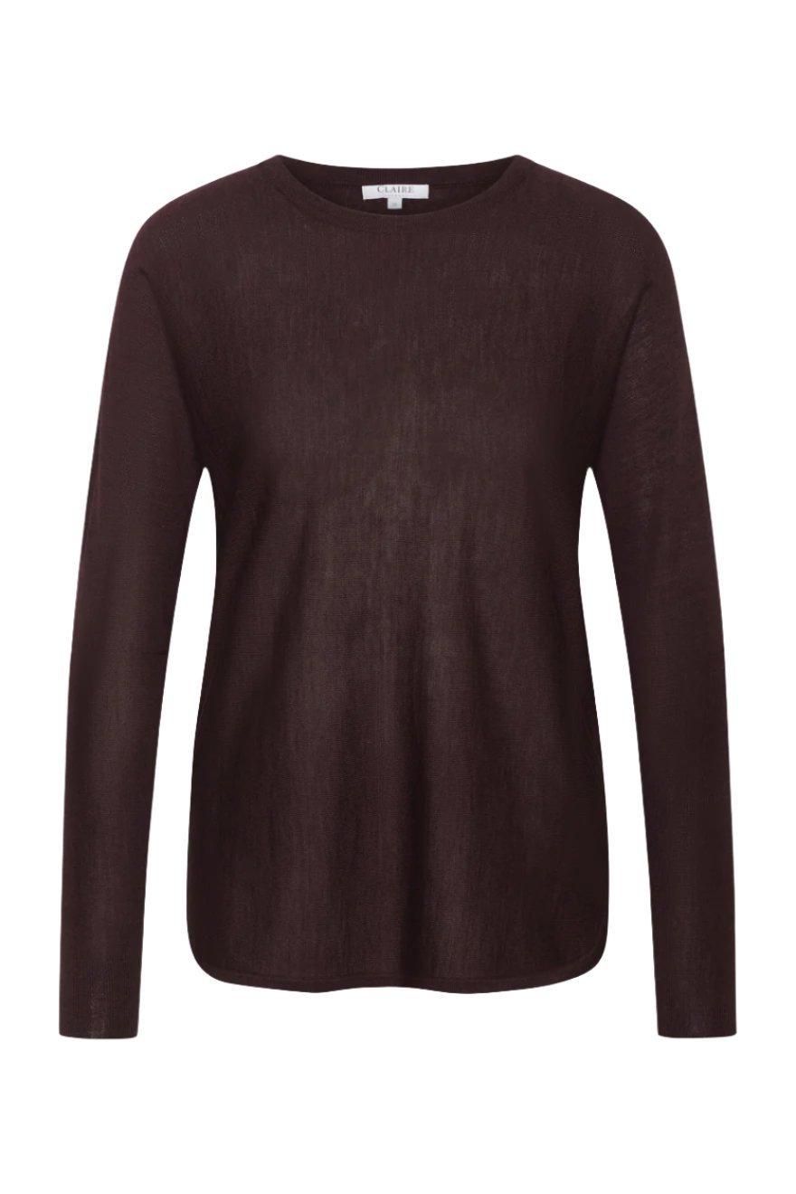 Pippa Pullover Wine Melange | Genser | Smuk - Dameklær på nett