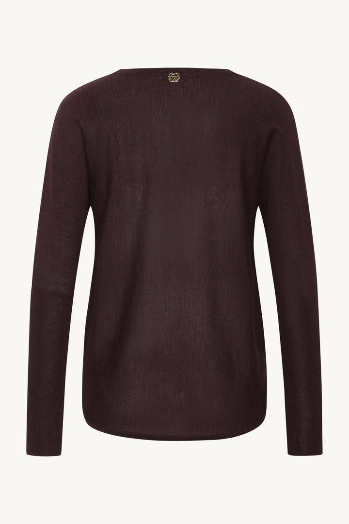 Pippa Pullover Wine Melange | Genser | Smuk - Dameklær på nett