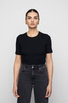 Pippa Rib Tee Black