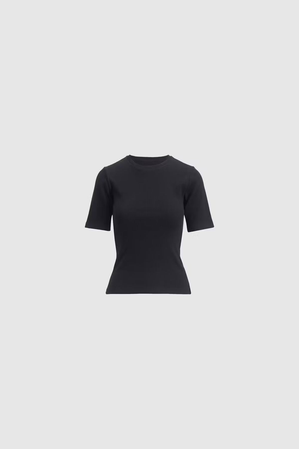 Pippa Rib Tee Black | Topper | Smuk - Dameklær på nett