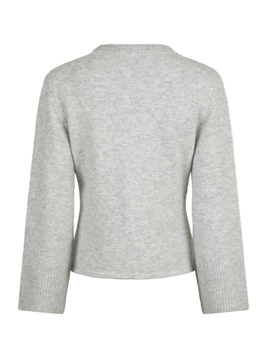 Pixie Knit Cardigan Light Grey Melange | Genser | Smuk - Dameklær på nett