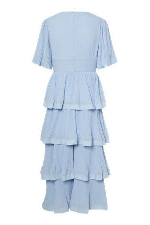 Plira Ss Long Dress Halogen Blue | Kjoler | Smuk - Dameklær på nett