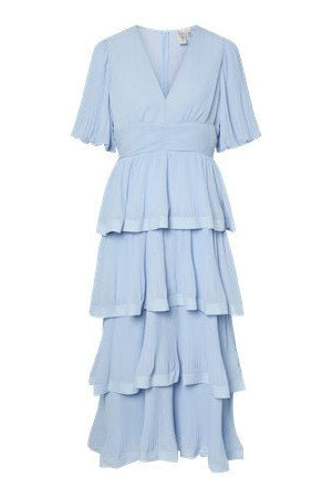 Plira Ss Long Dress Halogen Blue | Kjoler | Smuk - Dameklær på nett