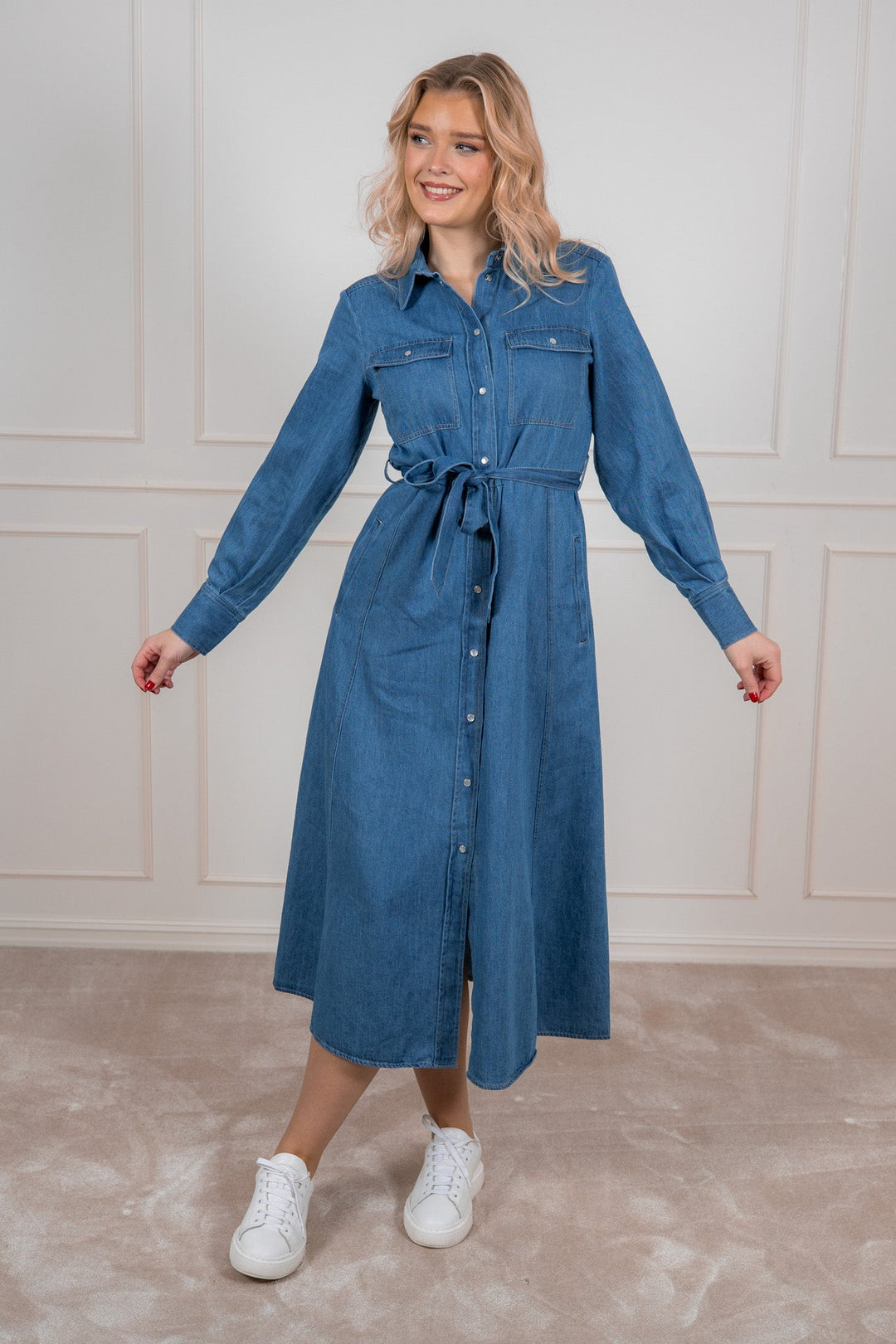 Polenkapw Dress Medium Blue Denim | Kjoler | Smuk - Dameklær på nett