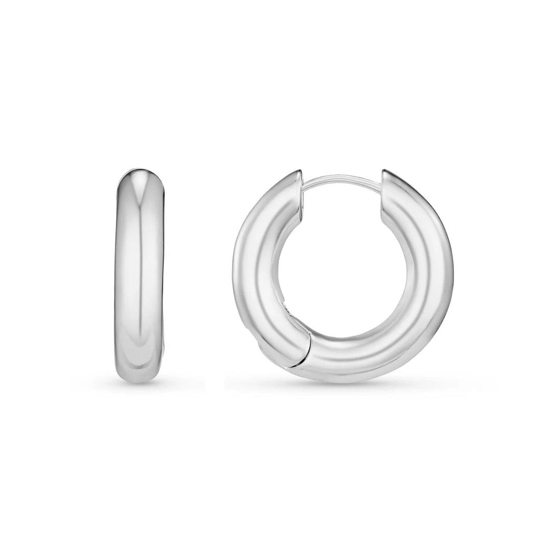 Polished Chubby Mid - Size Hoop Silver | Accessories | Smuk - Dameklær på nett