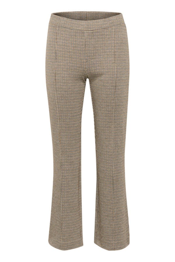 Pontaspw Pants Brown Check | Bukser | Smuk - Dameklær på nett