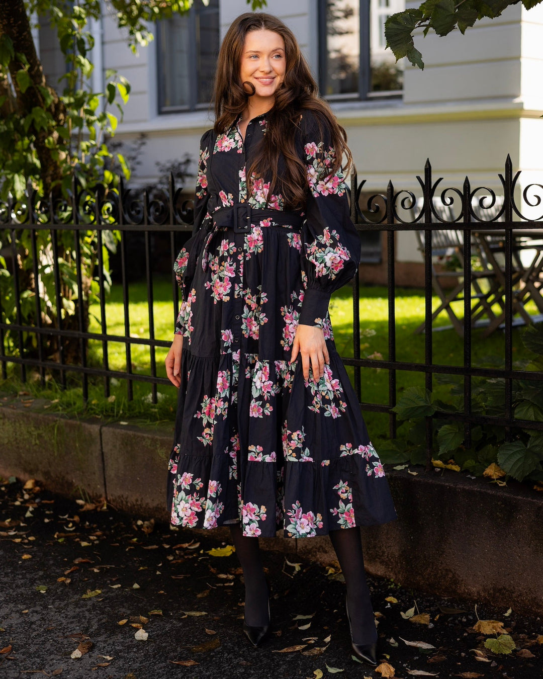 Poplin Midi Shirt Dress Apple Blossom | Kjoler | Smuk - Dameklær på nett