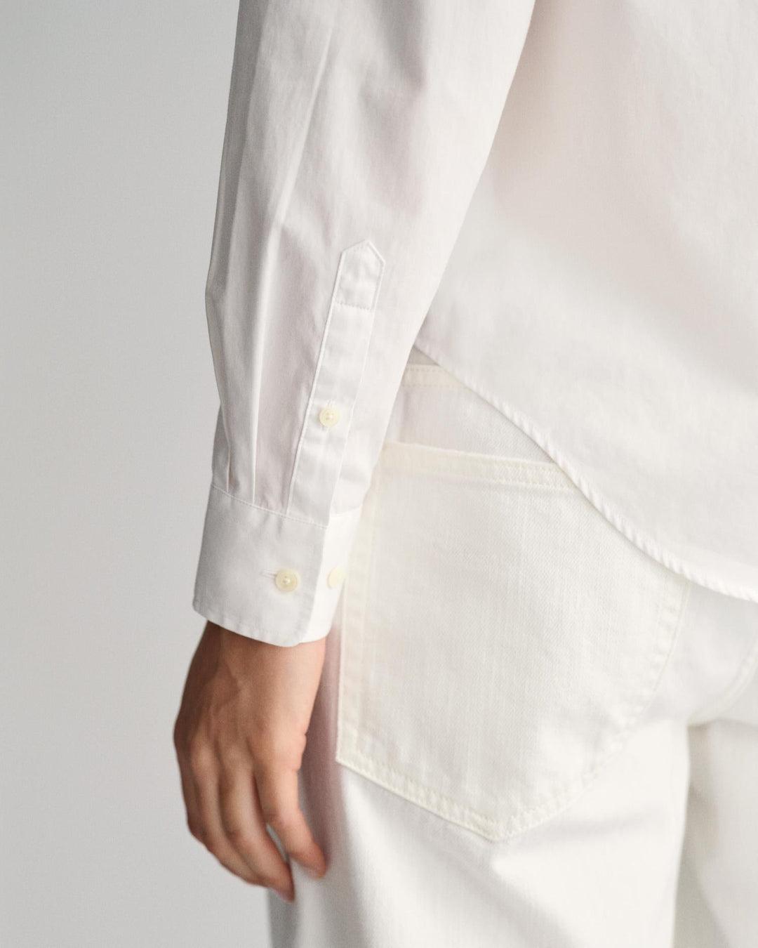 Regular Fit Poplin Shirt White | Skjorter og bluser | Smuk - Dameklær på nett