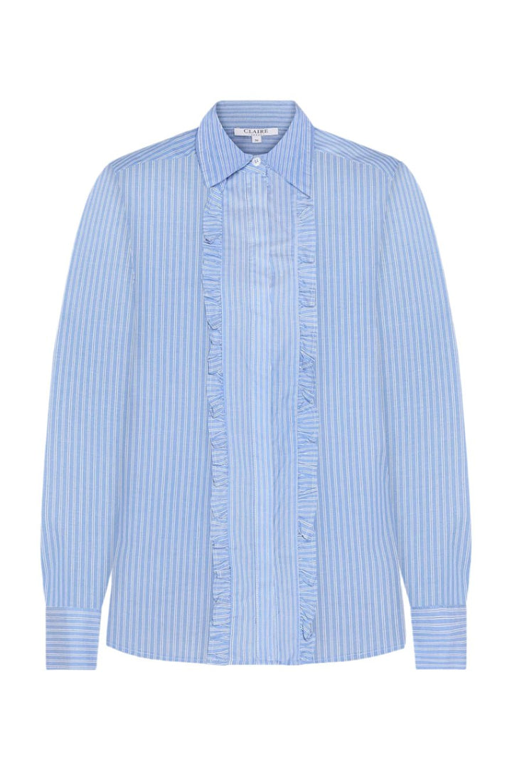 Resha Striped Shirt Serenity | Skjorter og bluser | Smuk - Dameklær på nett