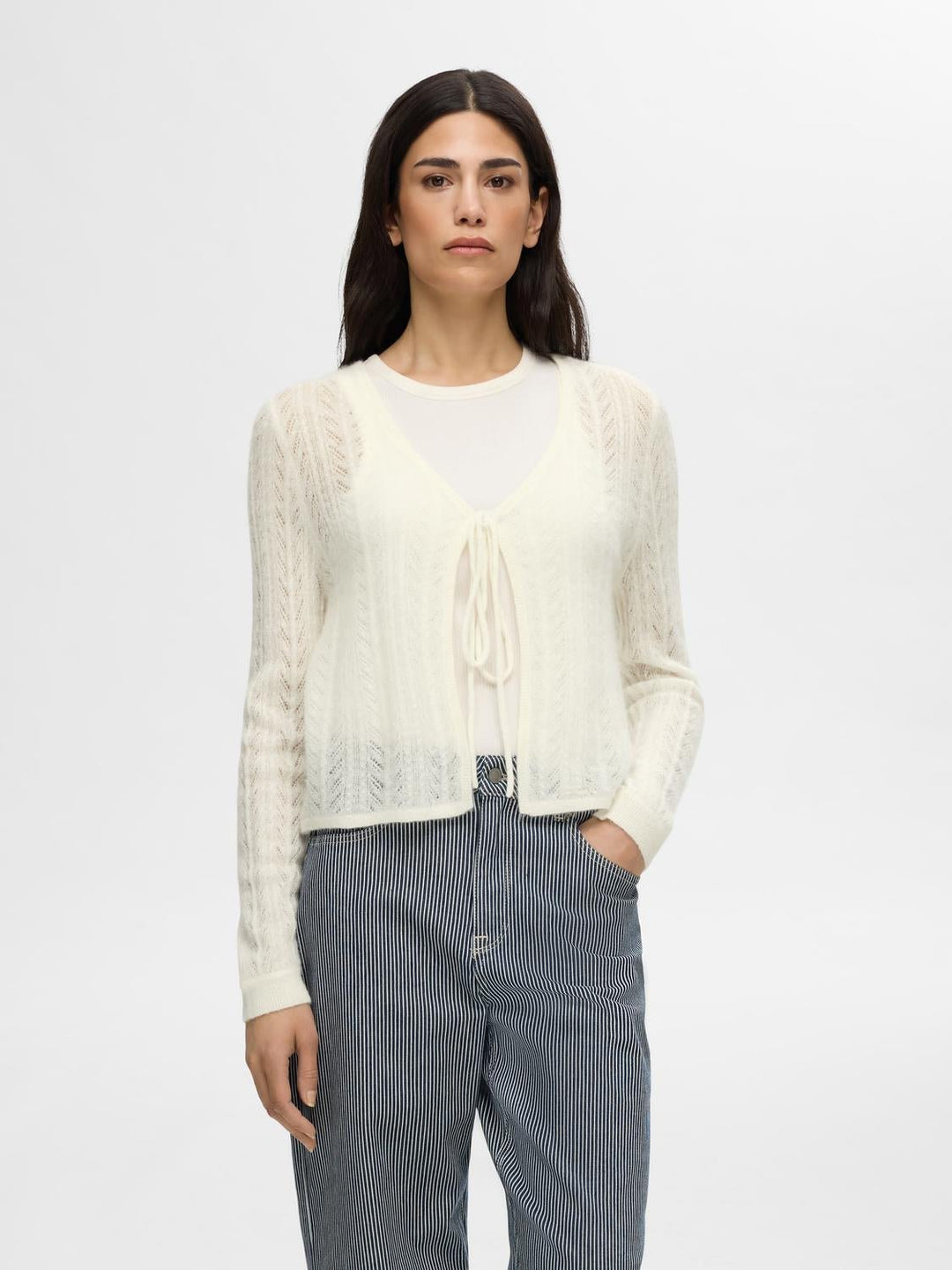 Ria Ls Knit Cardigan Birch | Genser | Smuk - Dameklær på nett