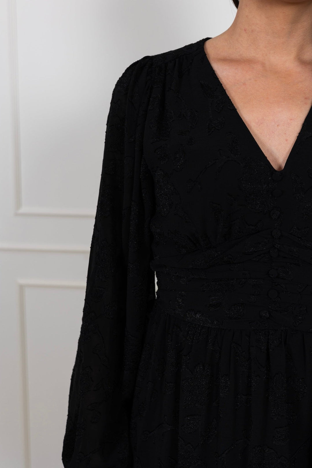 Rihana Burnout Dress Black | Kjoler | Smuk - Dameklær på nett