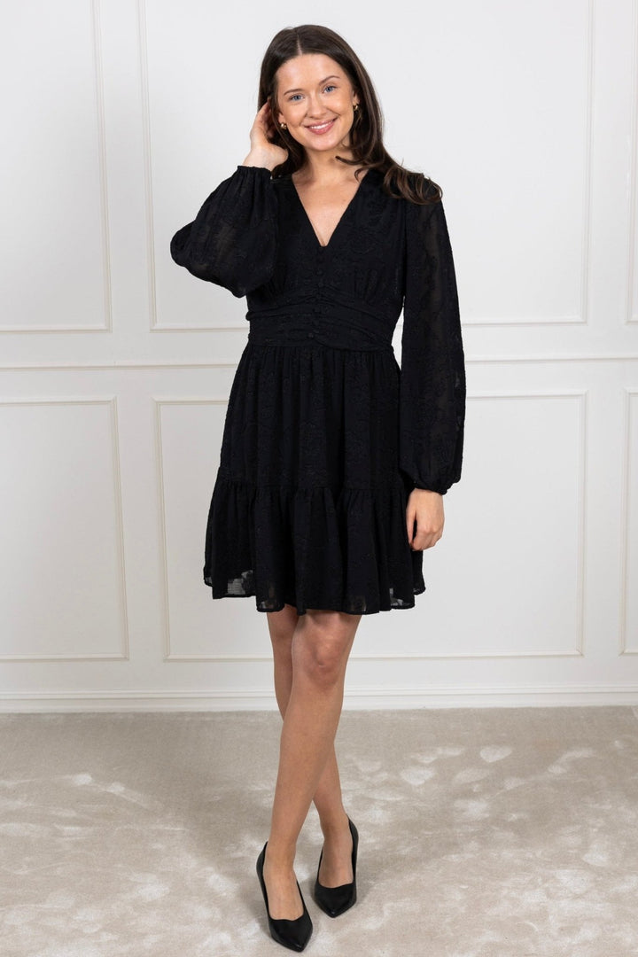 Rihana Burnout Dress Black | Kjoler | Smuk - Dameklær på nett