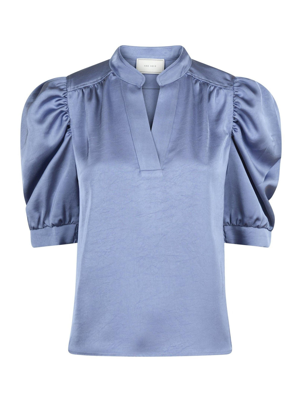 Roella Heavy Sateen Blouse Smoke Blue | Skjorter og bluser | Smuk - Dameklær på nett