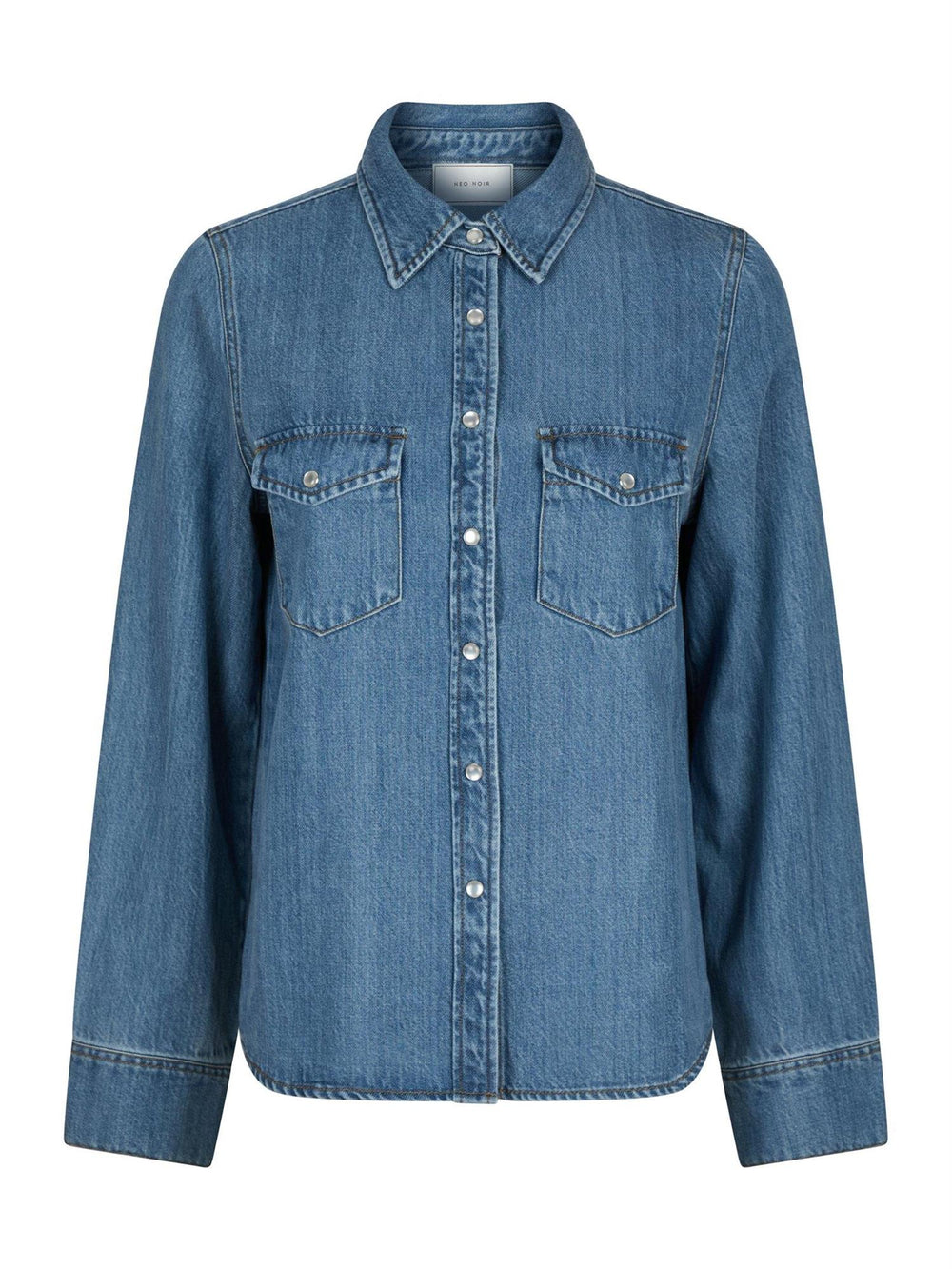 Roger Denim Shirt Vintage Blue | Skjorter og bluser | Smuk - Dameklær på nett