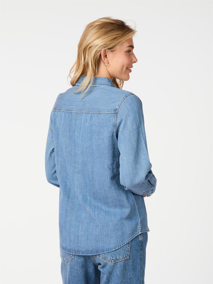 Roger Denim Shirt Vintage Blue | Skjorter og bluser | Smuk - Dameklær på nett