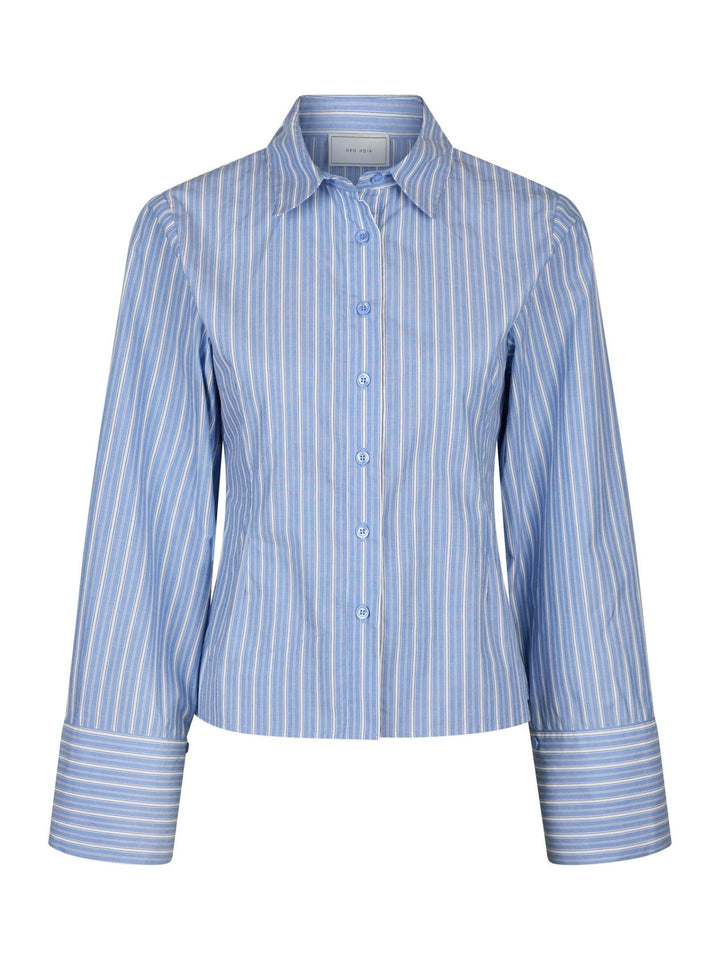 Rosa Stripe Shirt Blue | Skjorter og bluser | Smuk - Dameklær på nett