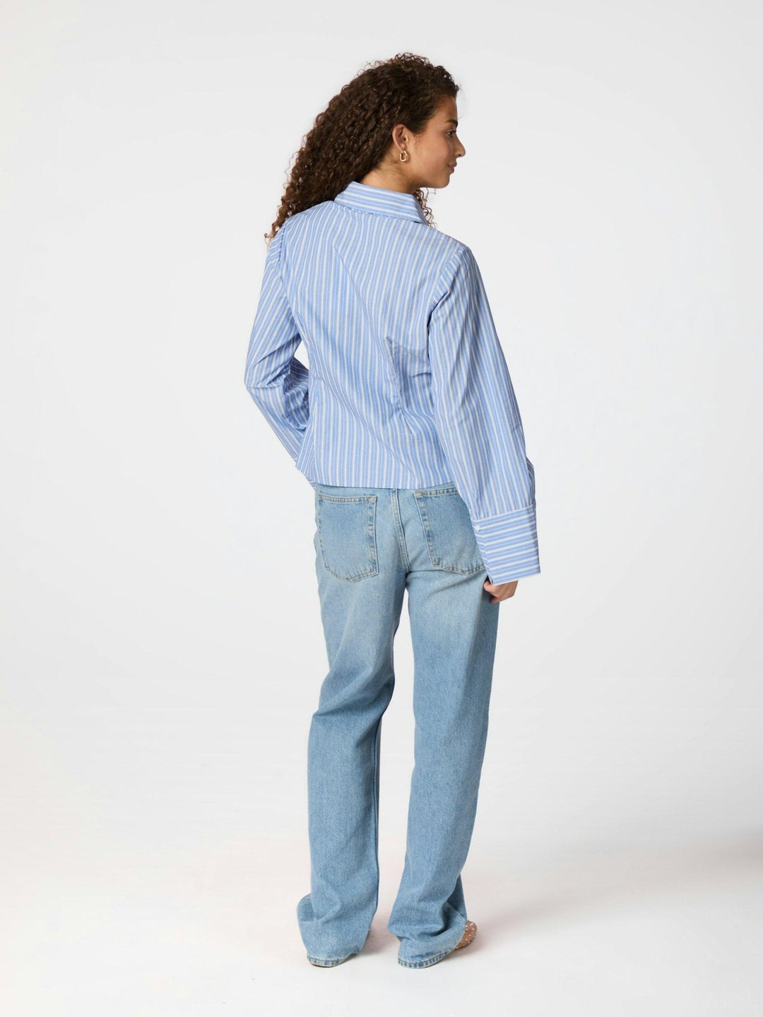 Rosa Stripe Shirt Blue | Skjorter og bluser | Smuk - Dameklær på nett