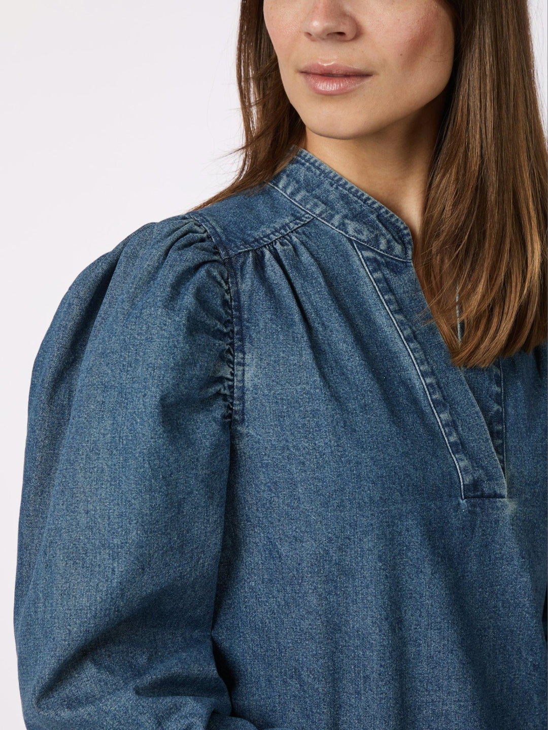 Rosslyn Denim Blouse Blue | Skjorter og bluser | Smuk - Dameklær på nett