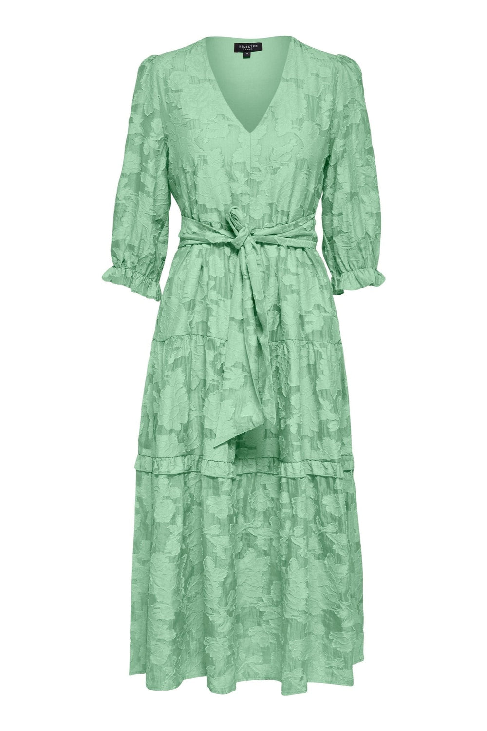 Sadie 3/4 Midi Dress B Absinthe Green | Kjoler | Smuk - Dameklær på nett