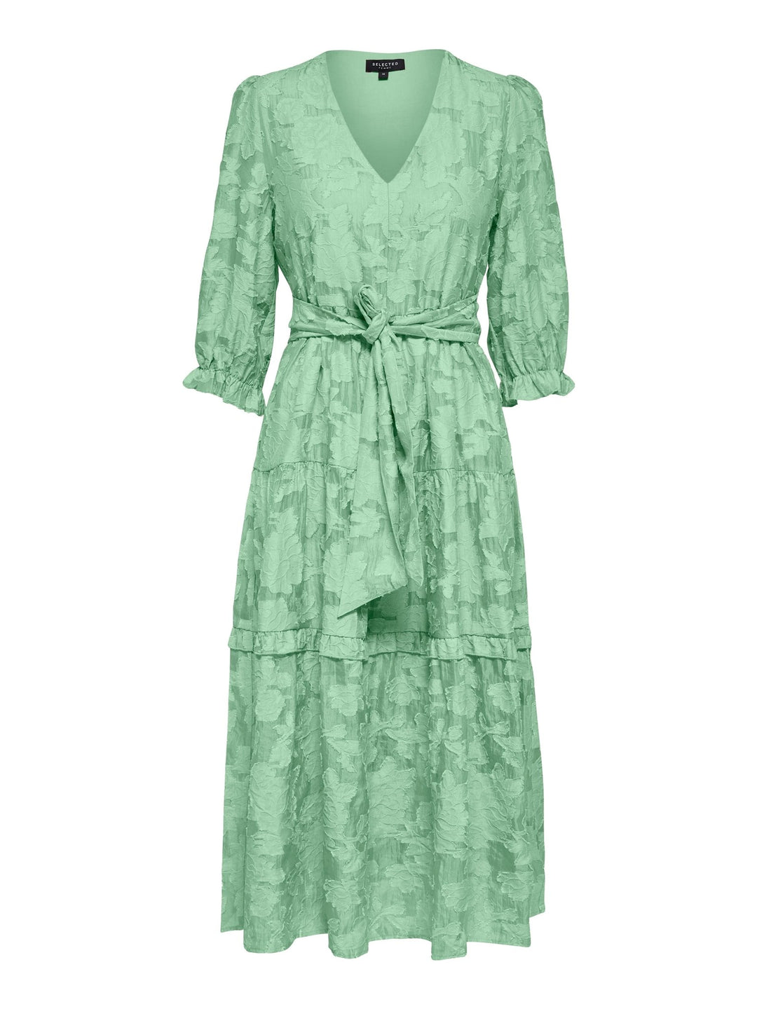 Sadie 3/4 Midi Dress B Absinthe Green | Kjoler | Smuk - Dameklær på nett